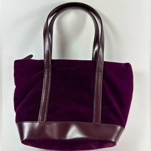 Vintage Philippe Model Paris Burgundy Velvet Bag